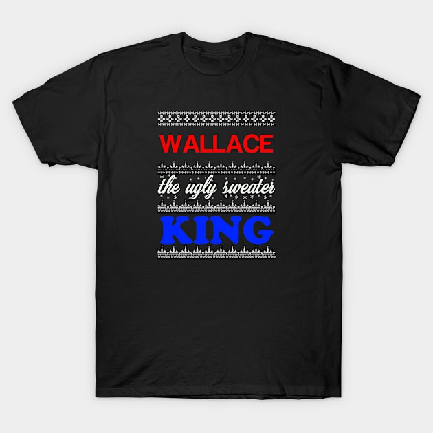 WALLACE the Ugly Sweater King> Happy Holidays T-Shirt by CoolApparelShop